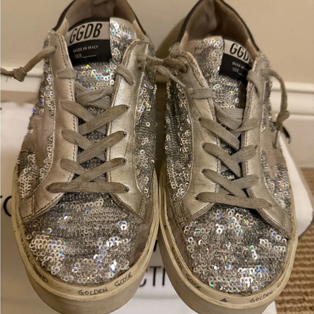 Golden Goose Sequin Size 38 Hi Star - Picture 3 of 6